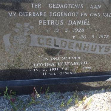 GELDENHUYS Petrus Daniel 1928-1978 &amp; Lovina Elizabeth 1931-2008