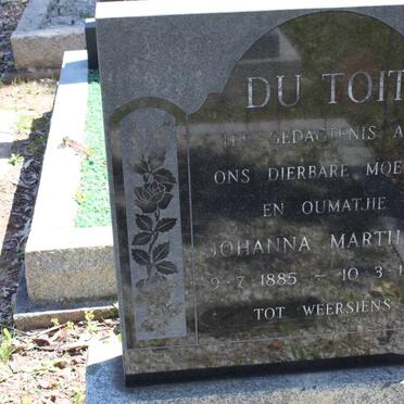 TOIT Johanna Marthina, du 1885-1975