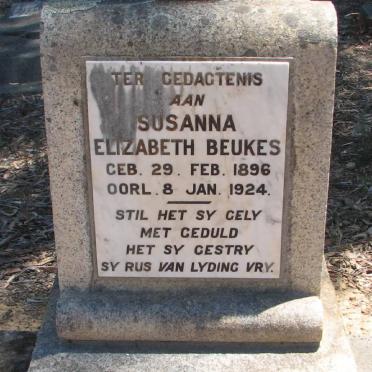 BEUKES Susanna Elizabeth 1896-1924