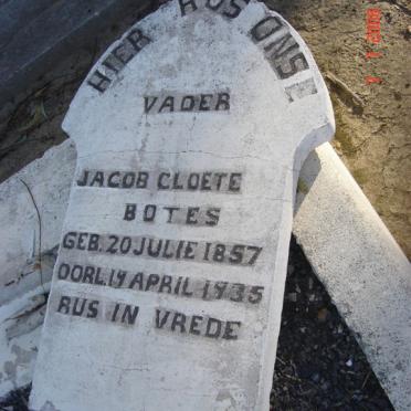 BOTES Jacob Cloete 1857-1935