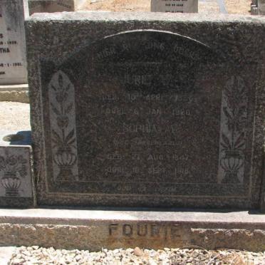 FOURIE Jurie 1836-1920 &amp; Sophia M. GROENEWALD 1847-1918