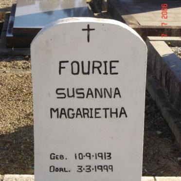 FOURIE Susanna Magarietha 1913-1999