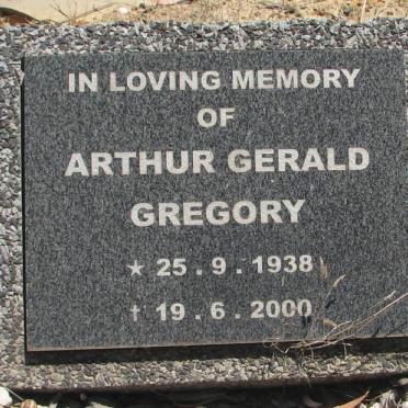 GREGORY Arthur Gerald 1938-2000