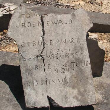 GROENEWALD Johanna nee SWART 1859-1929