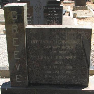 GREEVE Lukas Johannes 1918-1980