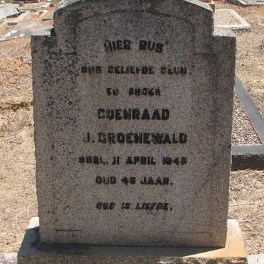 GROENEWALD Coenraad J. -1949