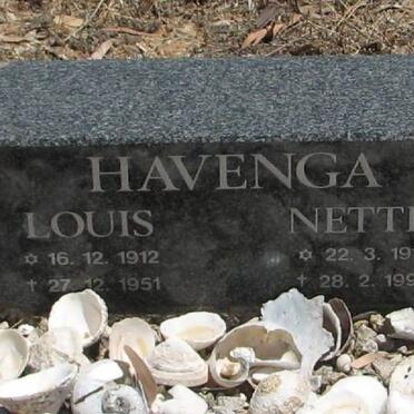 HAVENGA Louis 1912-1951 &amp; Nettie 1917-1996