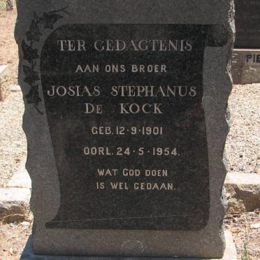 KOCK Josias Stephanus, de 1901-1954