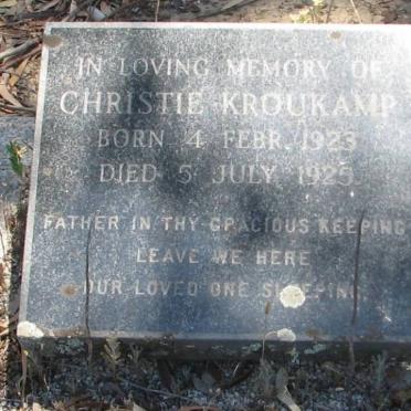KROUKAMP Christie 1923-1925