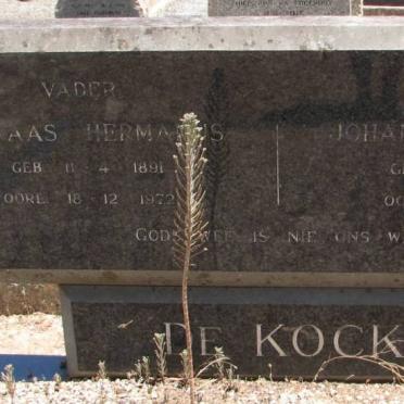 KOCK Servaas Hermanus, de 1891-1972 &amp; Johanna Magrietha 1893-1972