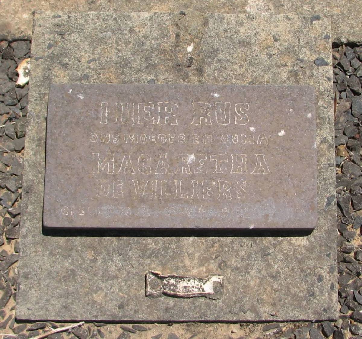 VILLIERS Magaretha, de 