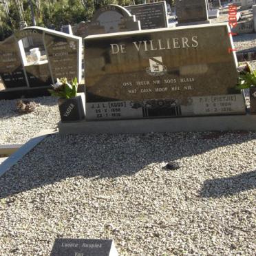 VILLIERS J.J.L., de 1898-1976 &amp; P.F. 1904-1978 :: DE VILLIERS Meg 1927-1997