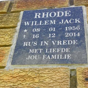 RHODE Willem Jack 1956-2014