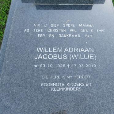 ? Willem Adriaan Jacobus 1925-2010