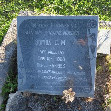 ? Sophia C.M. nee MULLER 1880-1965