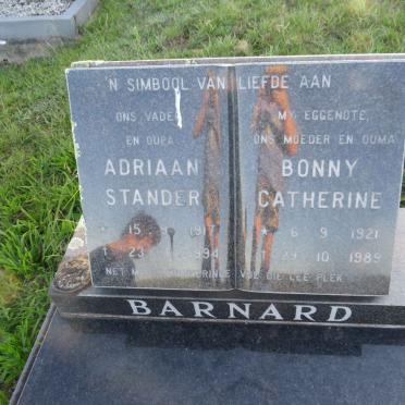 BARNARD Adriaan Stander 1917-1994 &amp; Bonny Catherine 1921-1989