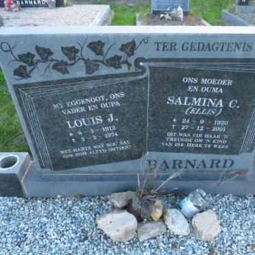 BARNARD Louis J. 1912-1974 & Salmina C. ELLIS 1920-2001
