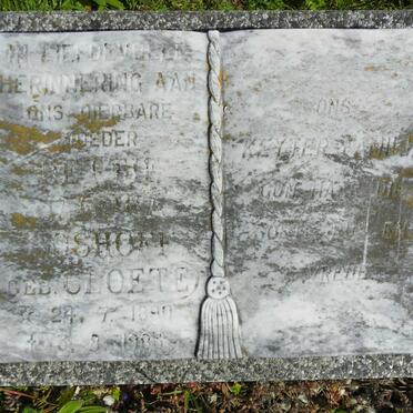 BOSHOFF Hettie Jacoba nee CLOETE 1890-1983