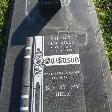 BUSON Theunis Hendrikus, du 1919-1983