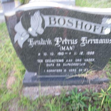 BOSHOFF Hendrik Petrus Hermanus 1910-1988