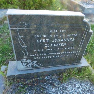 CLAASSEN Gert Johannes 1957-1976