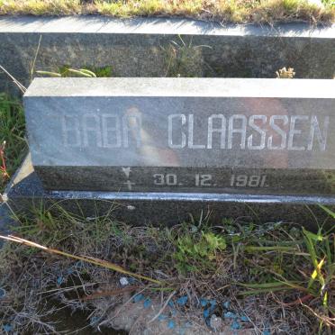 CLAASSEN Baba 1981-1981
