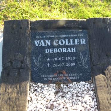 COLLER Deborah, van 1929-2009