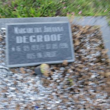 GROOF Margaretha Johanna, de ????-199?