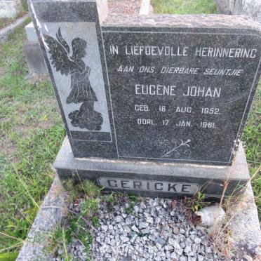 GERICKE Eugene Johan 1952-1961