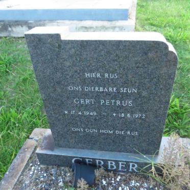GERBER Gert Petrus 1949-1972