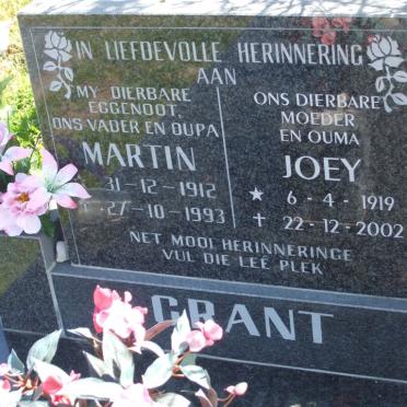 GRANT Martin 1912-1993 &amp; Joey 1919-2002