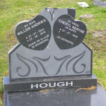 HOUGH Willem Andries 1943-2010 &amp; Cheryl Neryne 1949-