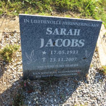 JACOBS Sarah 1933-2007