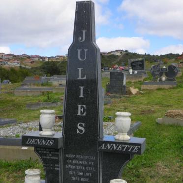 JULIES Dennis 1953-1998 &amp; Annette