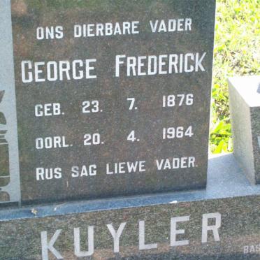 KUYLER George Frederick 1876-1964