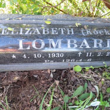 LOMBARD Elizabeth 1930-2004