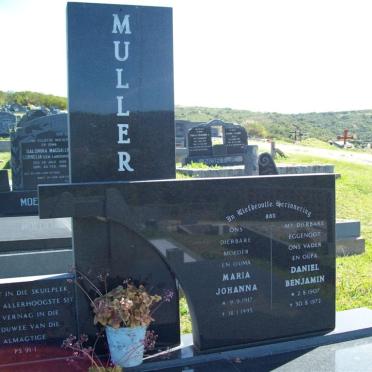MULLER Daniel Benjamin 1907-1972 &amp; Maria Johanna 1917-1995