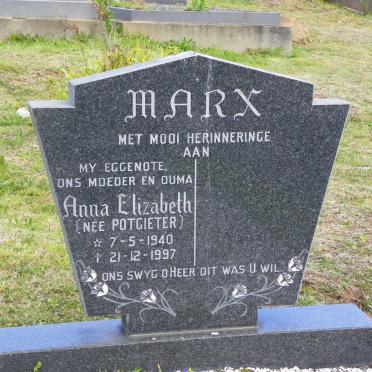 MARX Anna Elizabeth nee POTGIETER 1940-1997