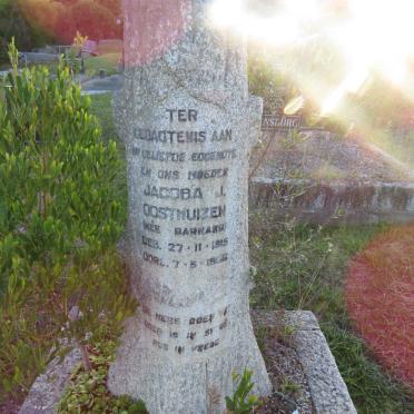 OOSTHUIZEN Jacoba L. nee BARNARD 1915-1956