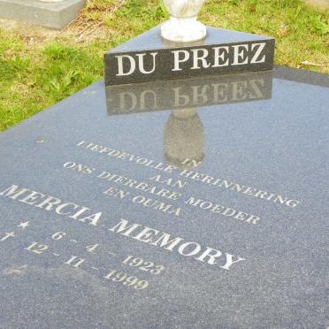 PREEZ Mercia Memory, du 1923-1999