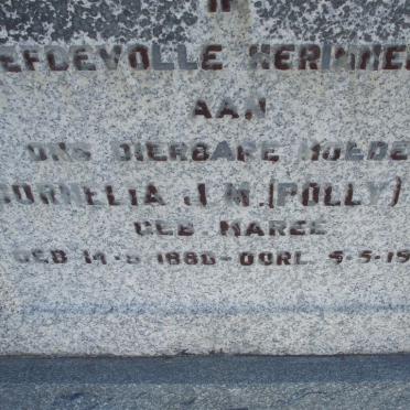 PIO Cornelia J.M. nee MAREE 1880-1950