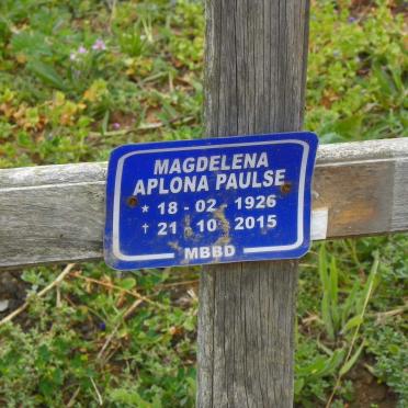 PAULSE Magdelena Aplona 1926-2015