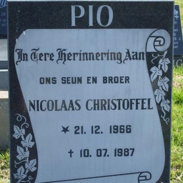 PIO Nicolaas Christoffel 1966-1987