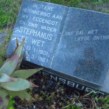 RENSBURG Stephanus de Wet, van 1901-1967