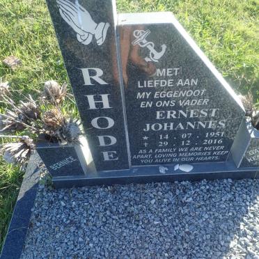 RHODE Ernest Johannes 1951-2016