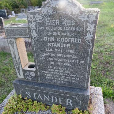 STANDER John Godfred 1886-1956