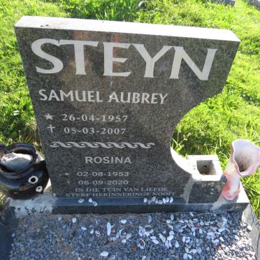 STEYN Samuel Aubrey 1957-2007 &amp; Rosina 1953-2020
