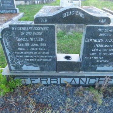 TERBLANCHE Daniel Willem 1895-1967 &amp; Gertruida Elizabeth TERBLANCHE 1901-1981