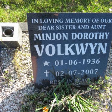 VOLKWYN Minjon Dorothy 1936-2007