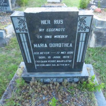 WEYERS Maria Dorothea nee MEYER 1896-1970